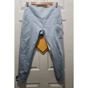 NIKE Go High Waisted 7/8 Running Leggings Firm Hold Compression Pockets XL BLUE